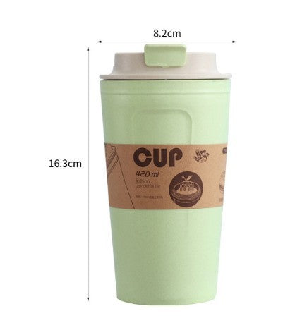 Portable Reusable Bamboo Coffee Cup 420ml