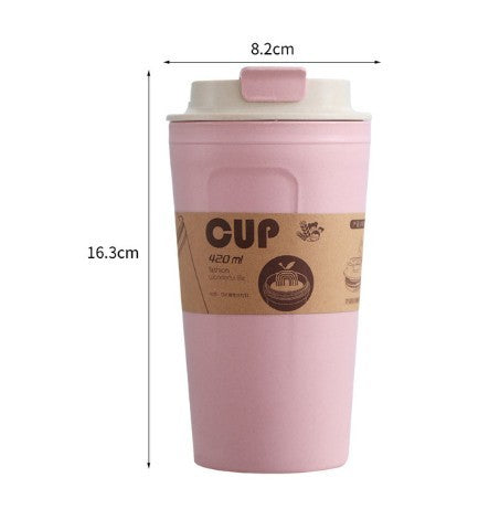Portable Reusable Bamboo Coffee Cup 420ml