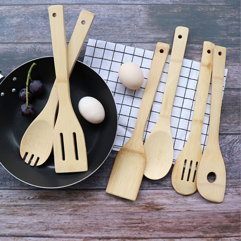 Eco-Friendly Non-stick Cooking Bamboo Set