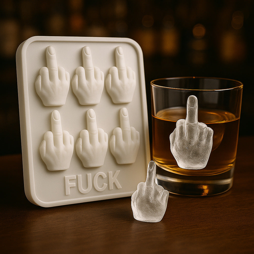 Reusable Middle Finger Ice Cube Mold