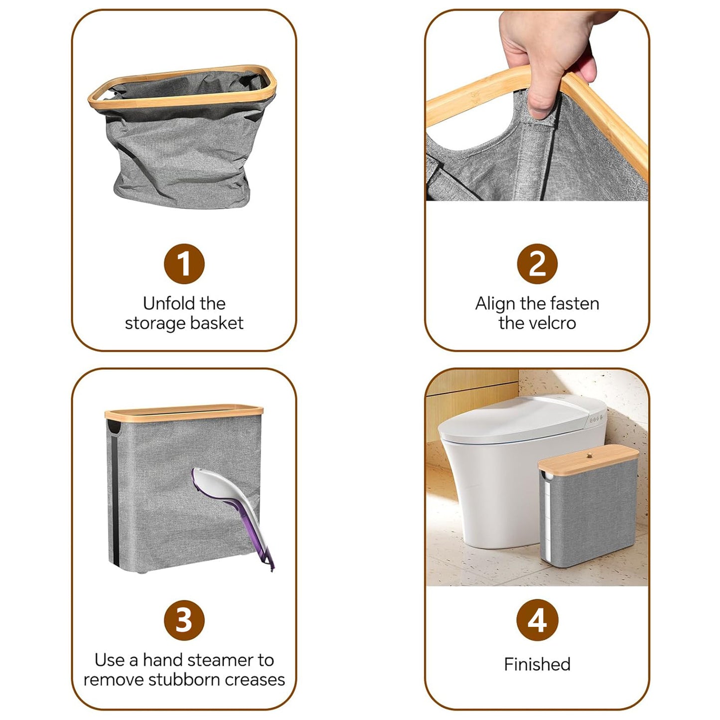 Eco-Friendly Toilet Paper Storage Basket With Lid