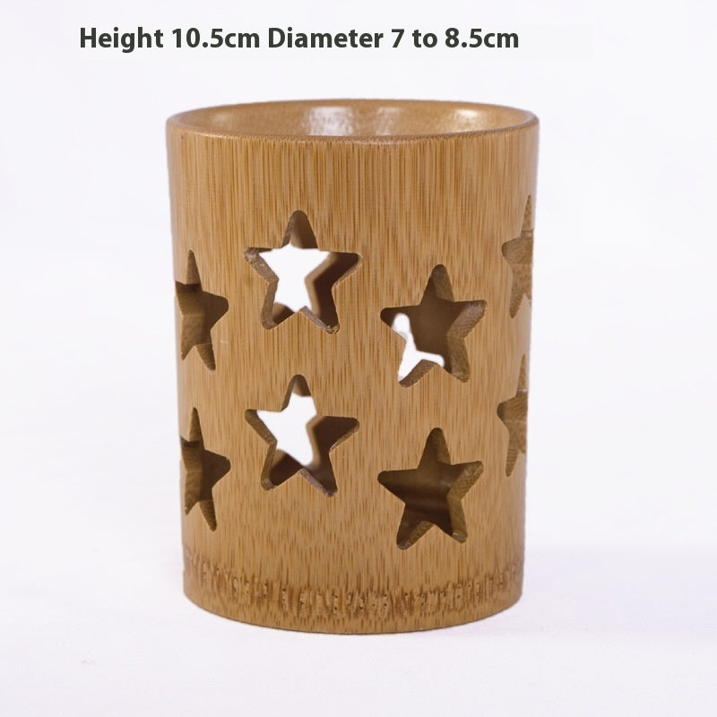 Eco-Friendly Bamboo Toothbrush Holder