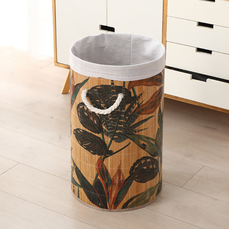 Household Bamboo Laundry Basket