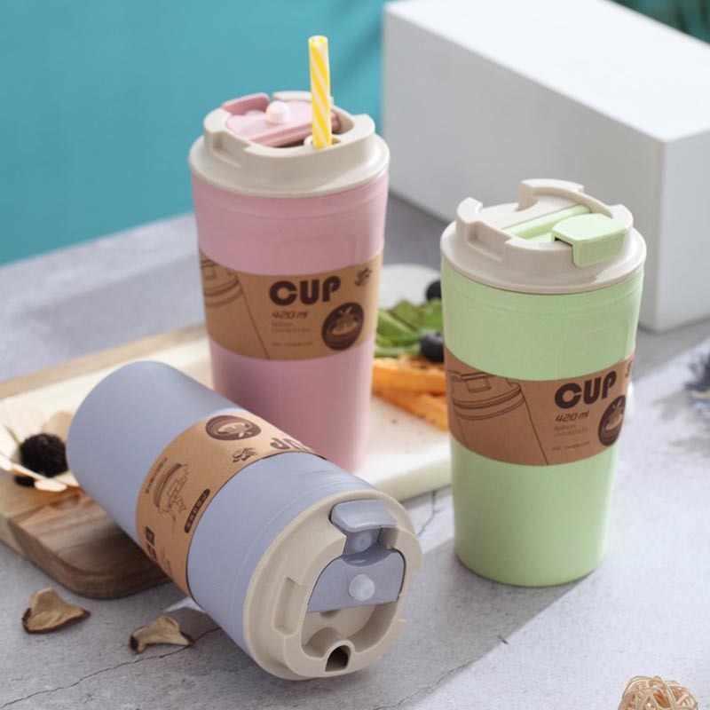 Portable Reusable Bamboo Coffee Cup 420ml