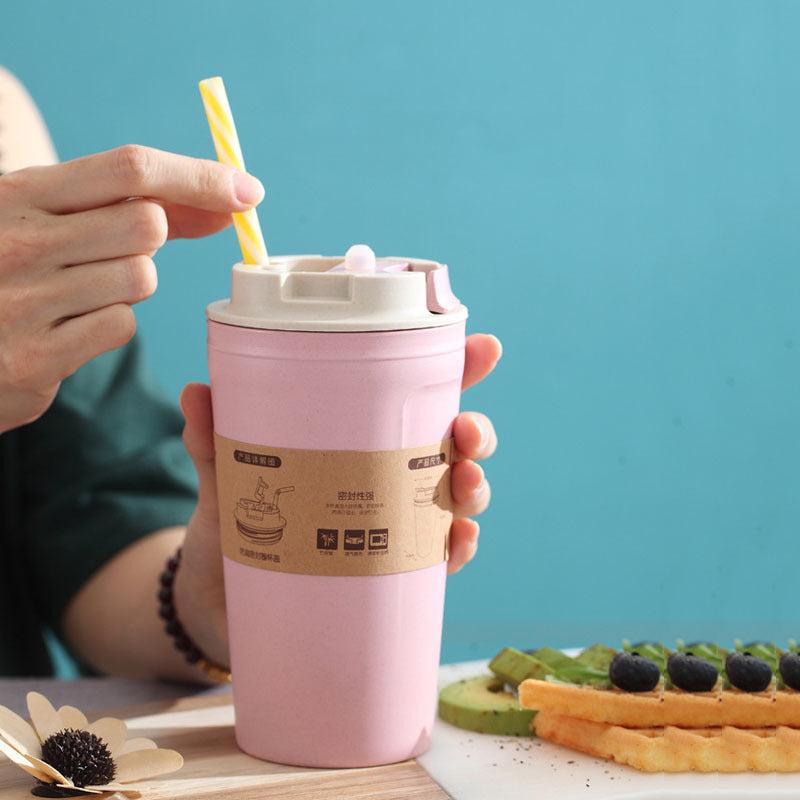 Portable Reusable Bamboo Coffee Cup 420ml