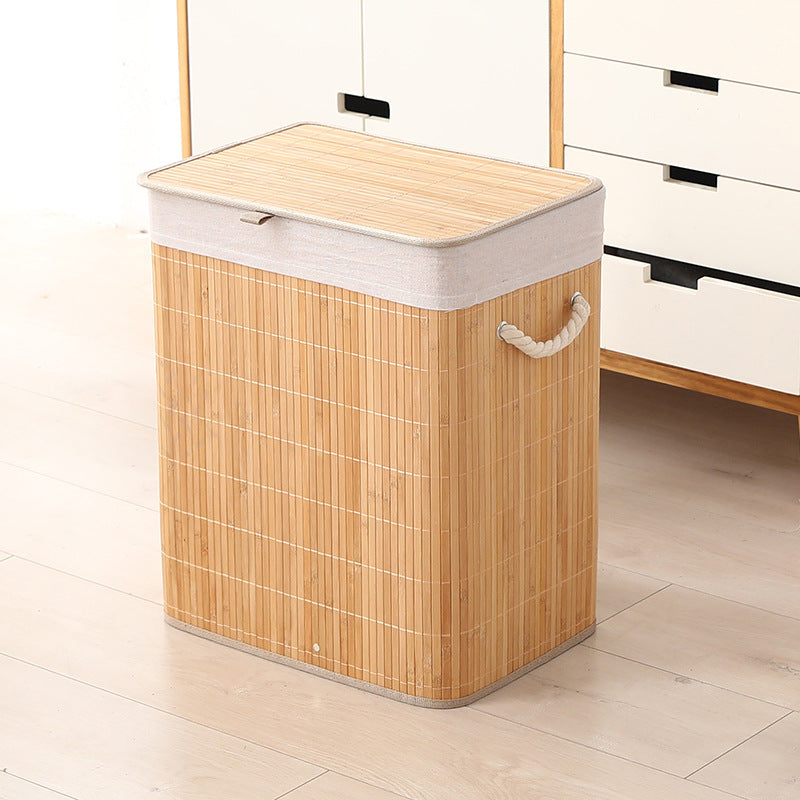 Household Bamboo Laundry Basket