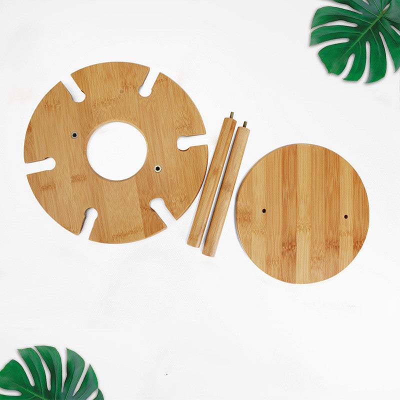 Bamboo And Wood Red Wine Glass Holder