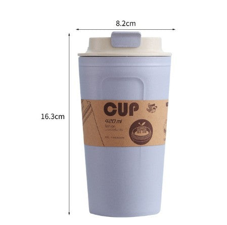 Portable Reusable Bamboo Coffee Cup 420ml