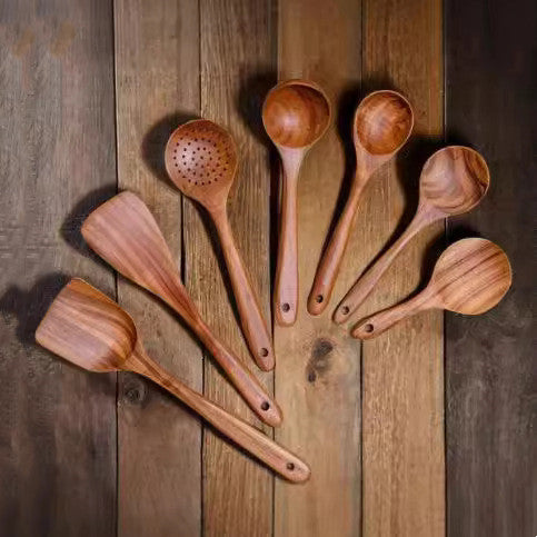 Eco-Friendly Wooden Spatula Cookware Kitchenware Set 2