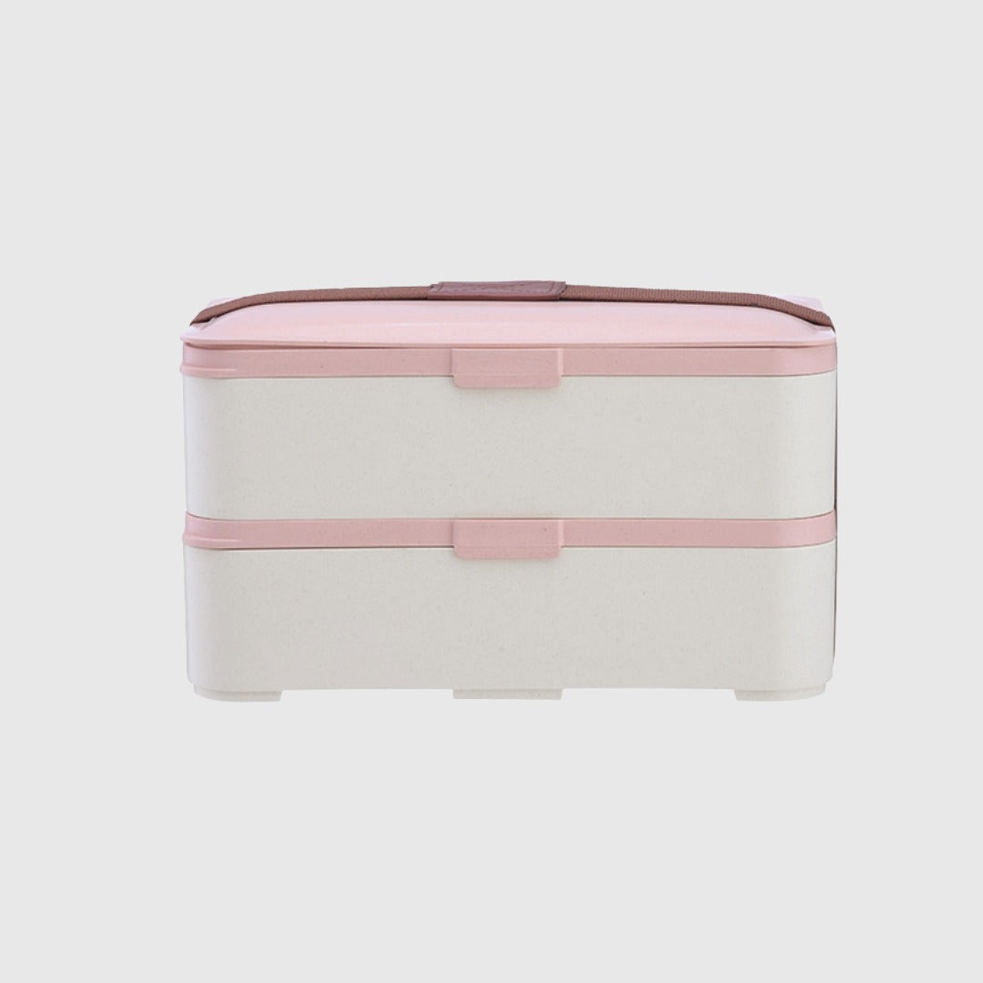 Eco-friendly bamboo 3-layer lunch box