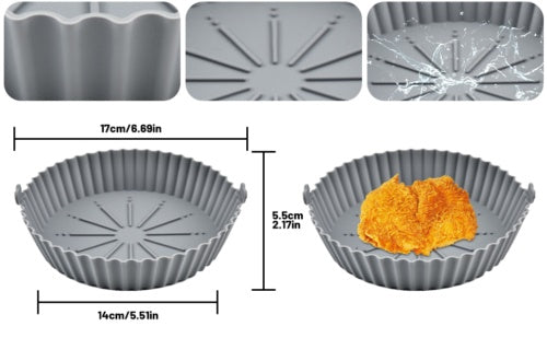 Silicone Air Fryer Pot Size