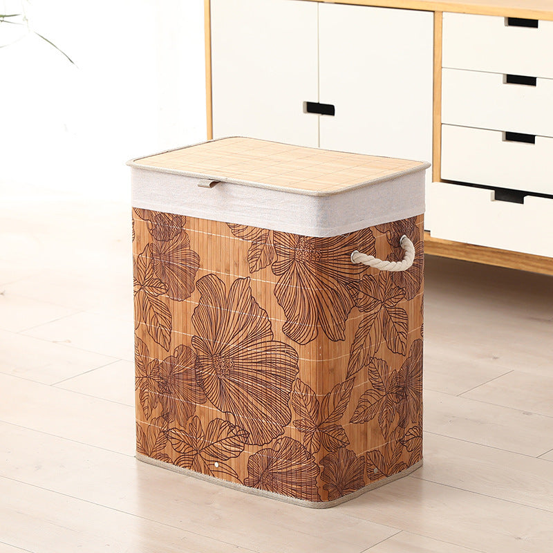 Household Bamboo Laundry Basket
