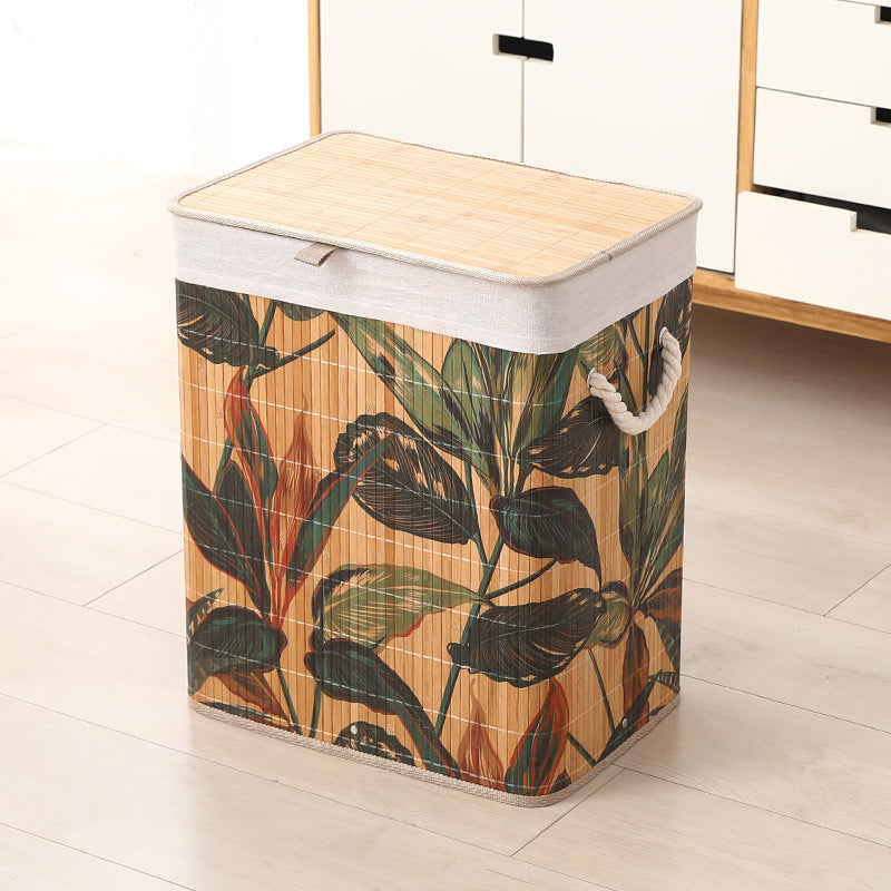 Household Bamboo Laundry Basket