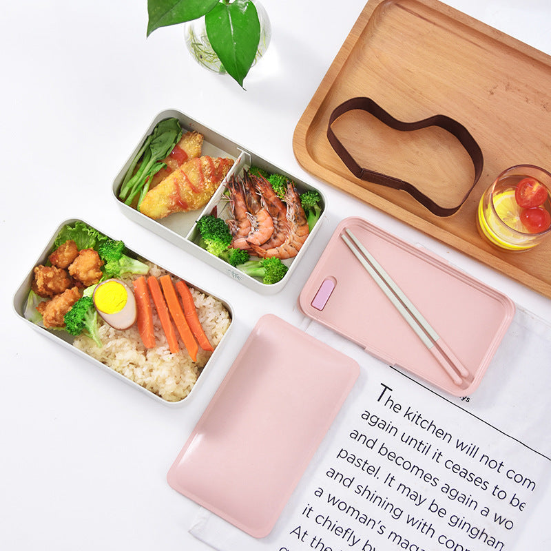 Eco-friendly bamboo 3-layer lunch box