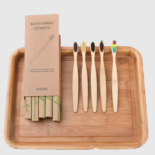 10pc or 6pc Biodegradable Bamboo Toothbrush