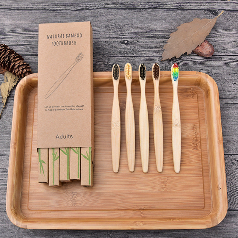 Biodegradable Bamboo Toothbrush 6pc or 10pc