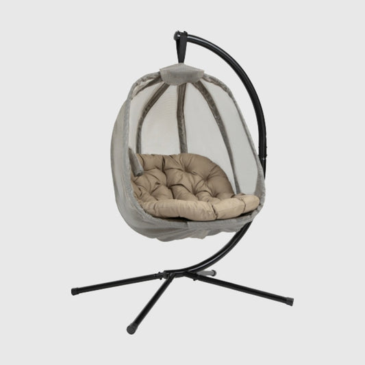 Outsunny Hanging Egg Chair, Swing Hammock With Cushion And Stand