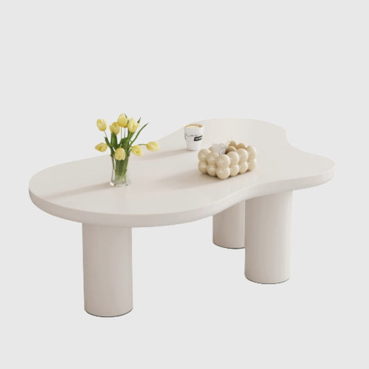 White Painted Cloud Shaped Coffee Table