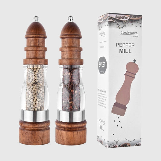 Wooden Salt Pepper Grinder Set