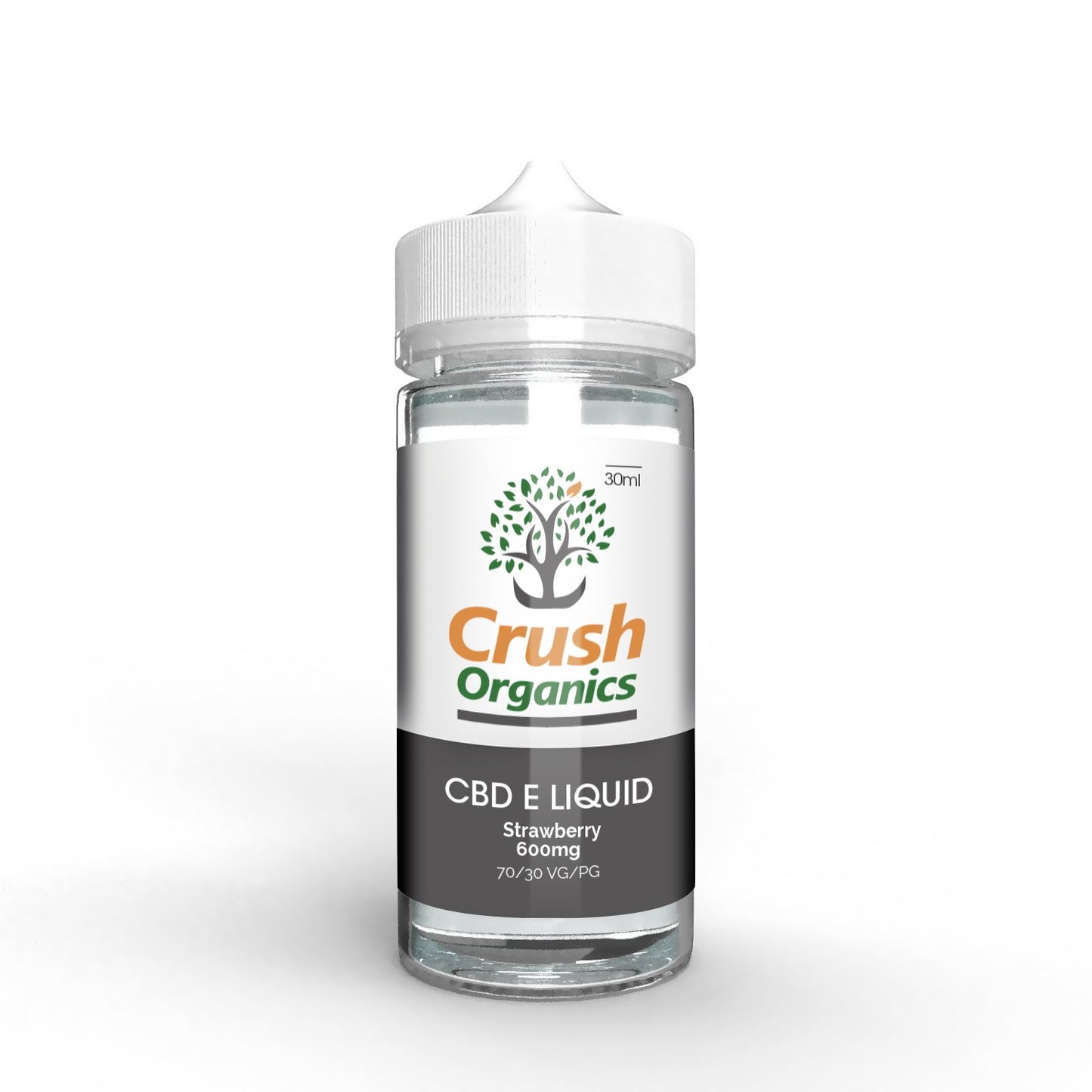 Crush Organics Strawberry E-liquid 600mg - 30ml