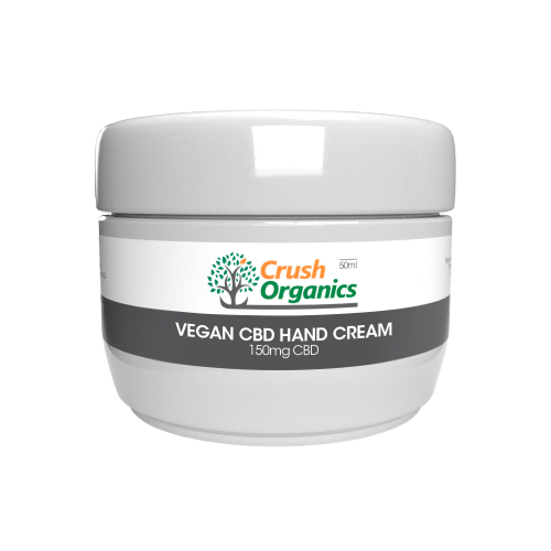 Crème pour les mains végétalienne au CBD Crush Organics 150 mg - 50 ml